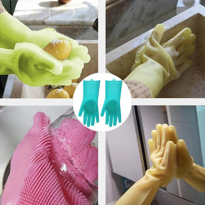Magic Silicone Washing Gloves