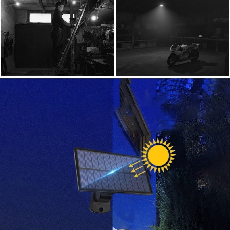 Trippel LED solcellevegglys