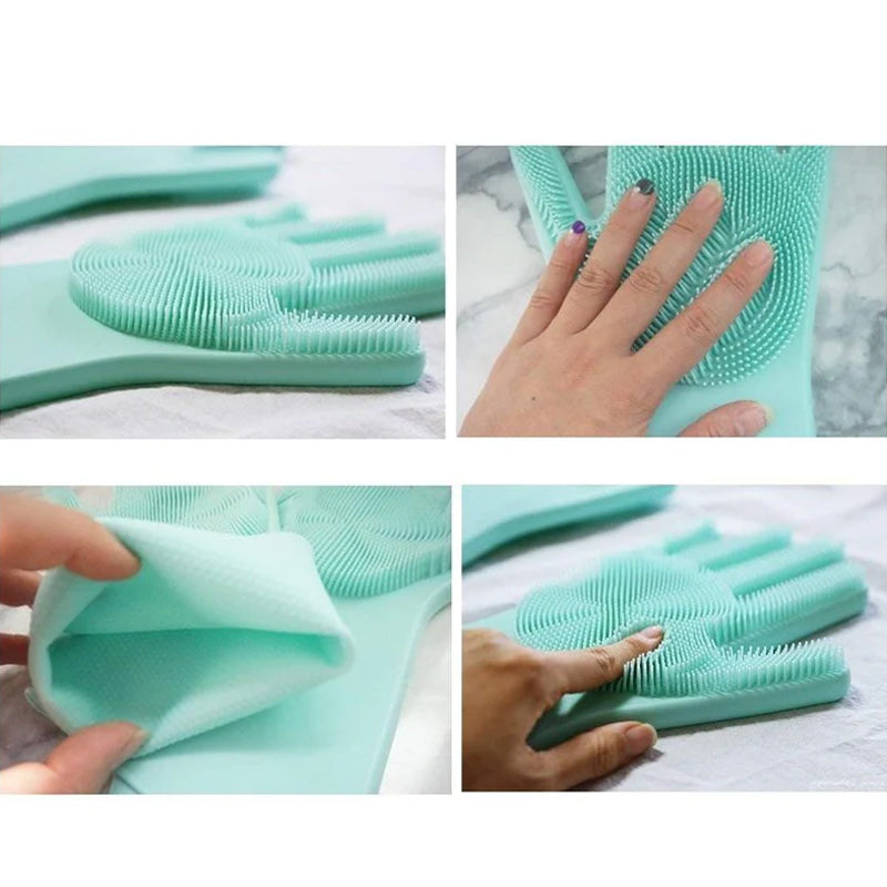 Magic Silicone Washing Gloves