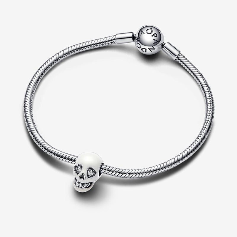 Glimrende Glitrende Skull Charm