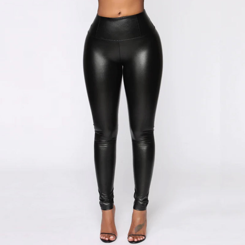 Tykke leggings med høy elastisitet med fleecefôr