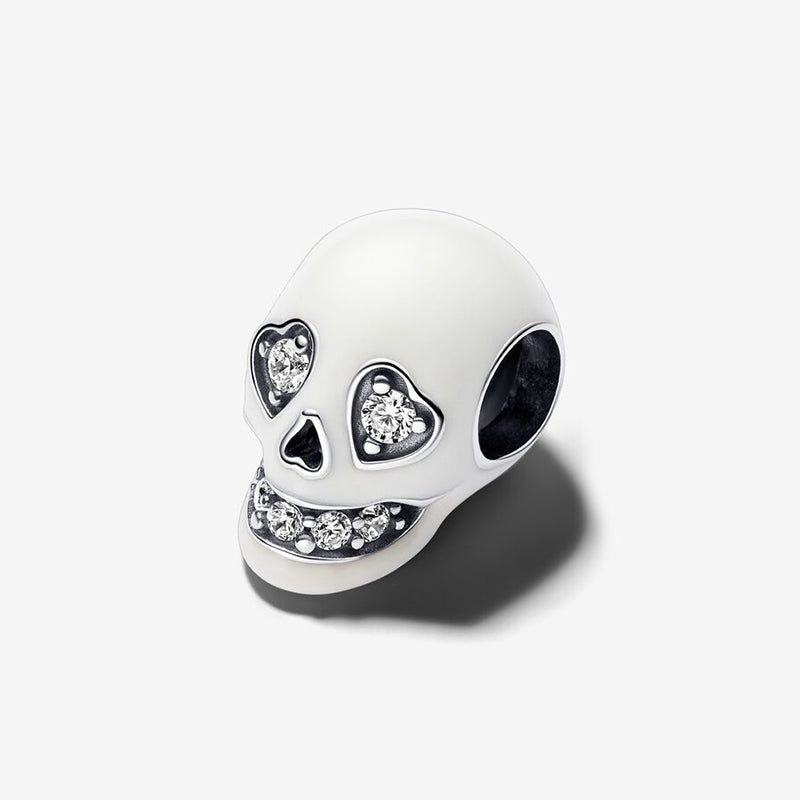 Glimrende Glitrende Skull Charm
