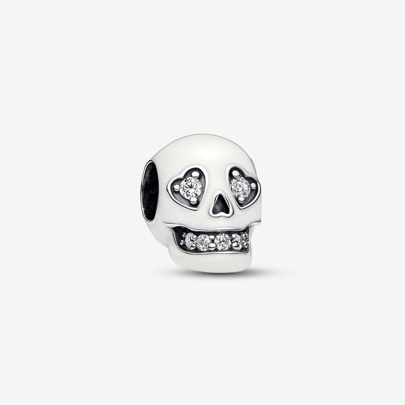 Glimrende Glitrende Skull Charm