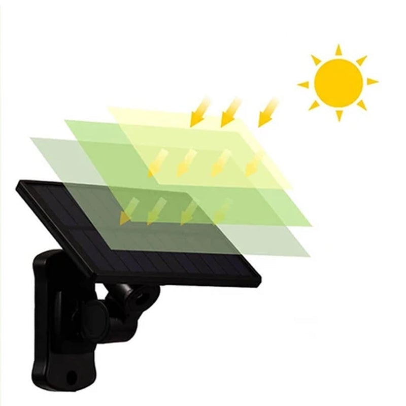 Trippel LED solcellevegglys