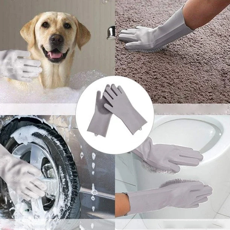 Magic Silicone Washing Gloves