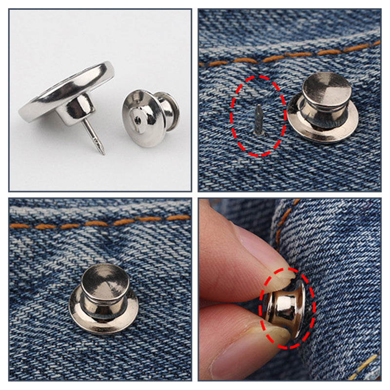 Avtakbare Metall-Knapper（1 boks med 16 stk）