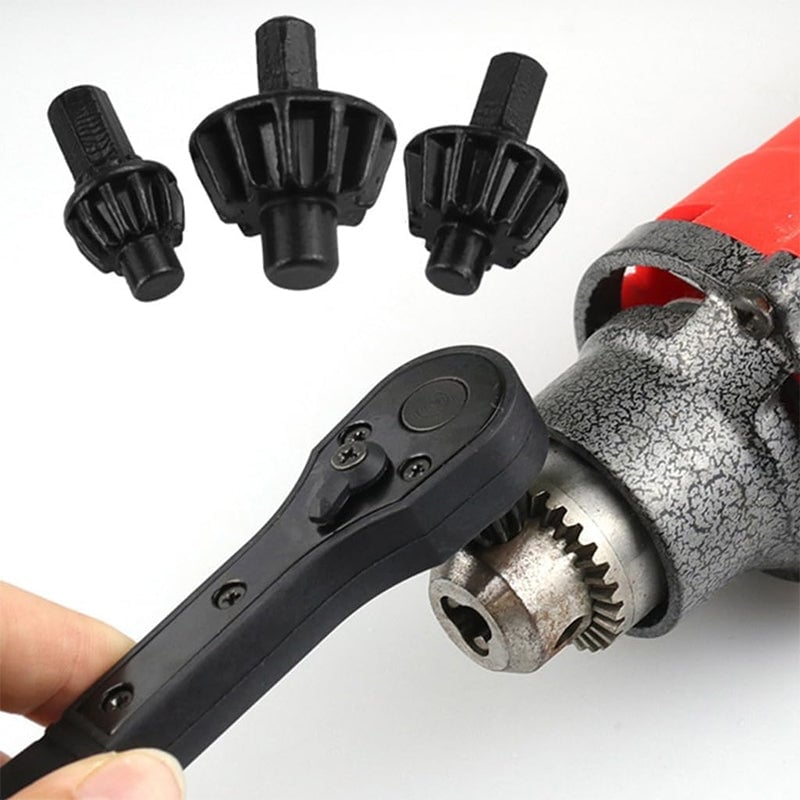 Dobbelthodet Skralle Drill Chuck Skiftenøkkel