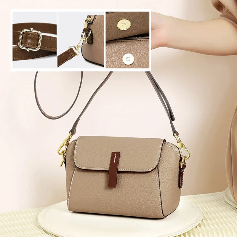 Lett luksus mykt skinn Crossbody-veske