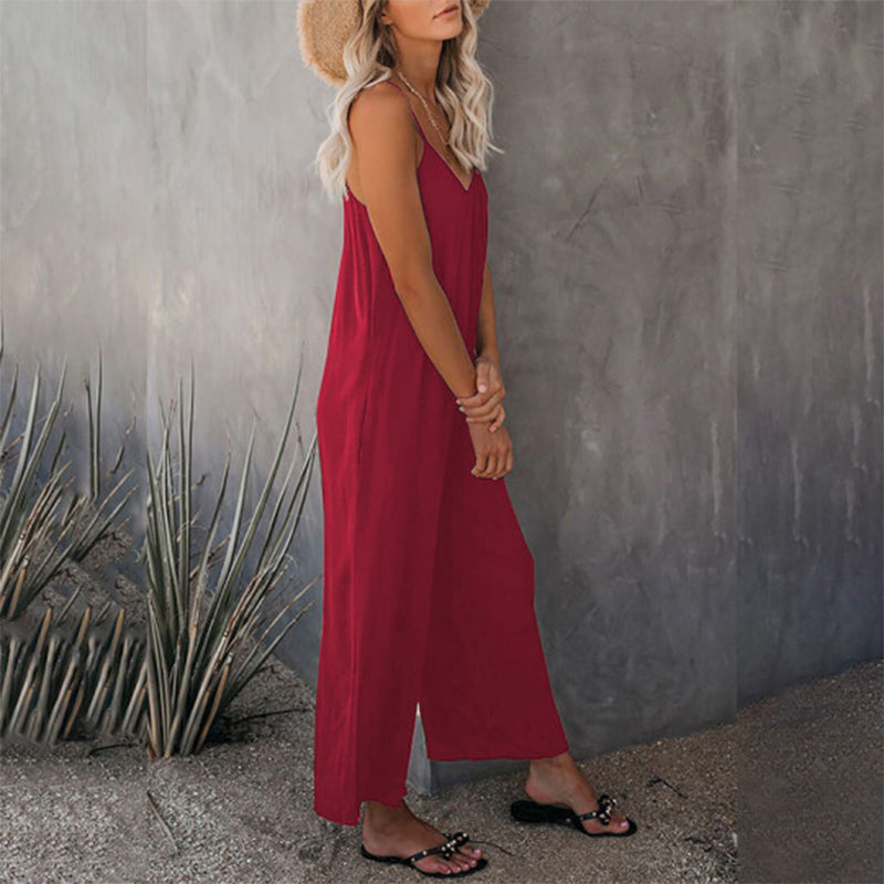 Løs Cami Stretchy Jumpsuit