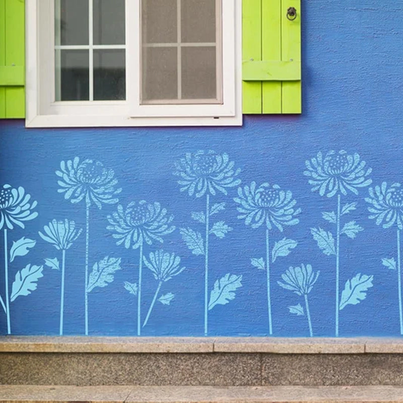 Hagegjerde store blomstersjablonger