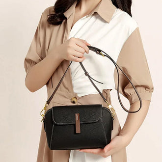 Lett luksus mykt skinn Crossbody-veske