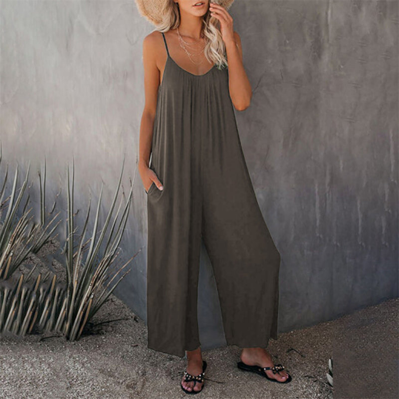 Løs Cami Stretchy Jumpsuit