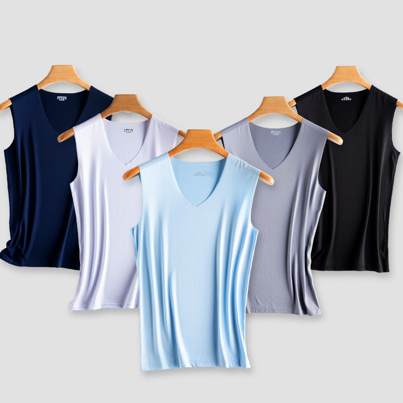 Ice silk seamless men's vest