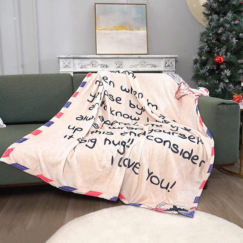 Mom/Dad Letter Blanket