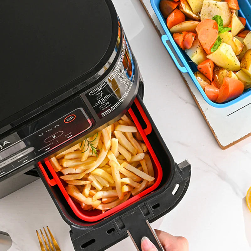 Sammenleggbar Air Fryer bakebrett i silikon