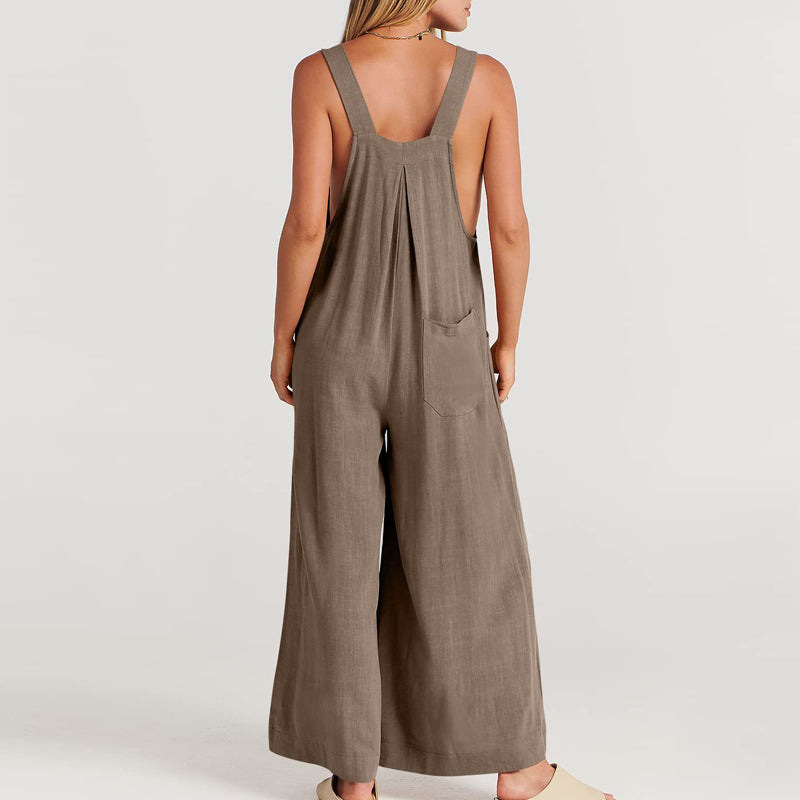 Jumpsuit uten ermer for kvinner