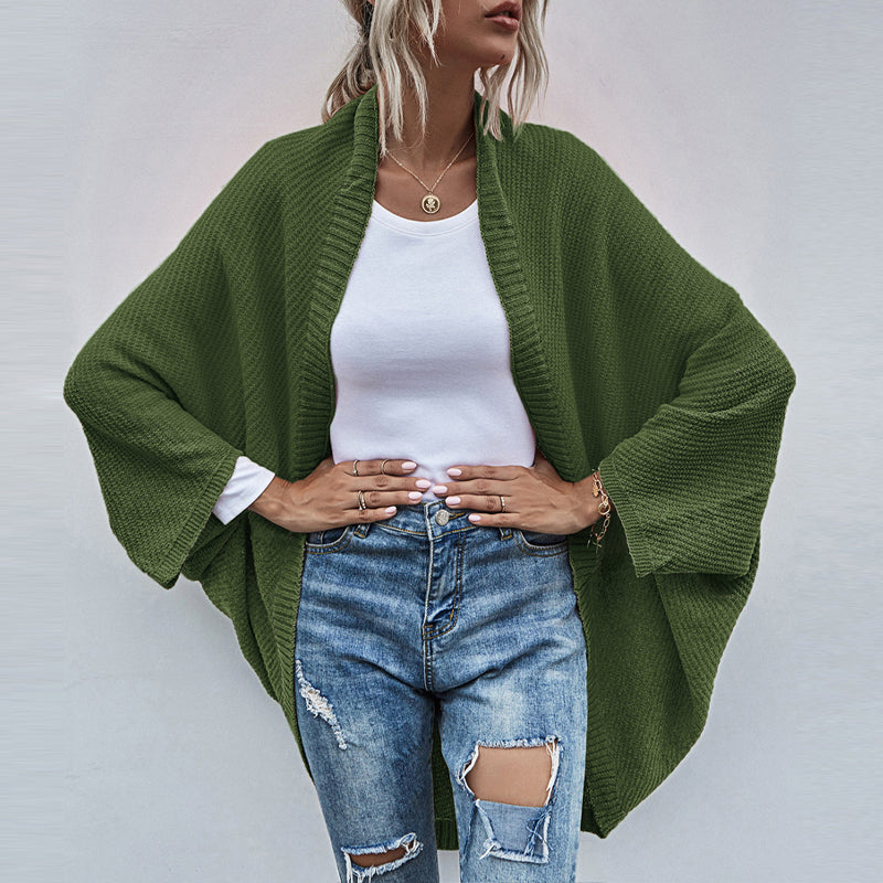 Colorblock knitted cardigan