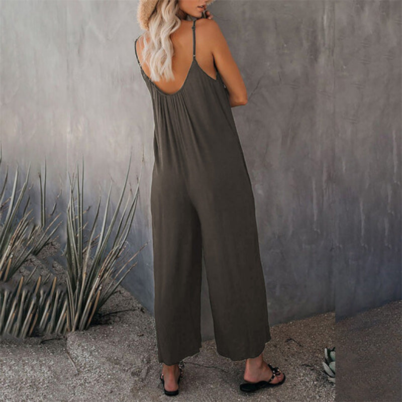 Løs Cami Stretchy Jumpsuit