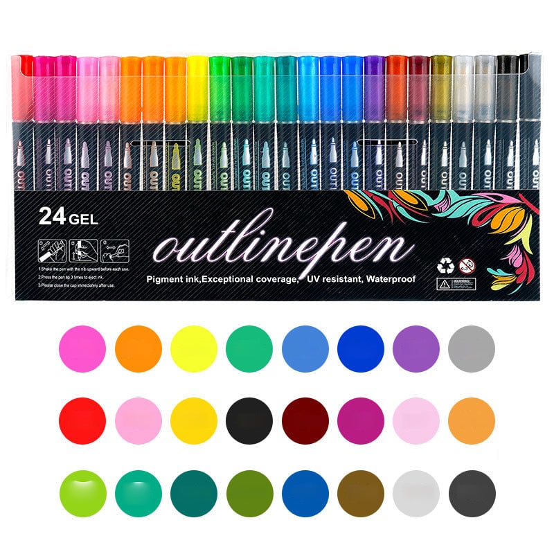 Fargeleggingslysstift Graffiti Markeringspenner