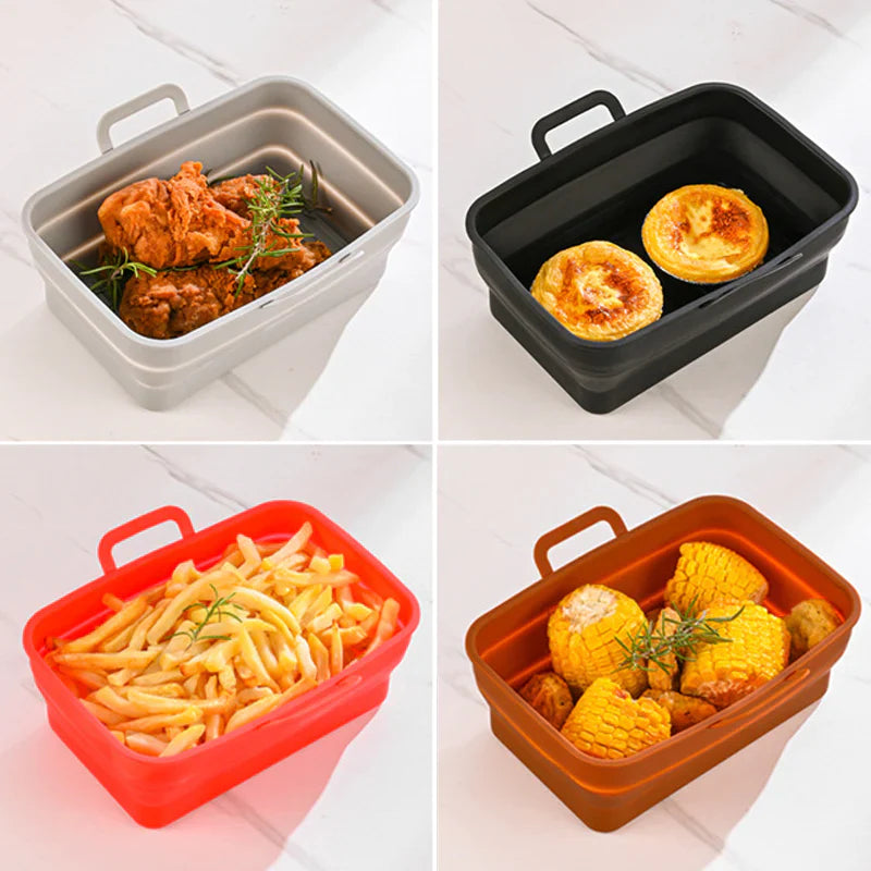 Sammenleggbar Air Fryer bakebrett i silikon