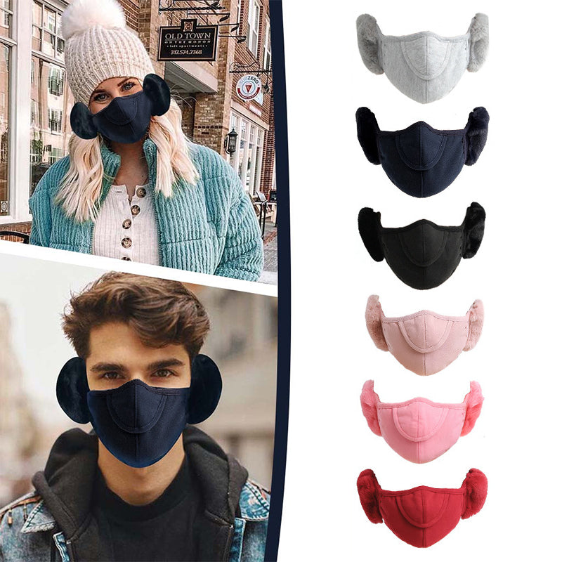 Vintervarmende maske med ørevarmere