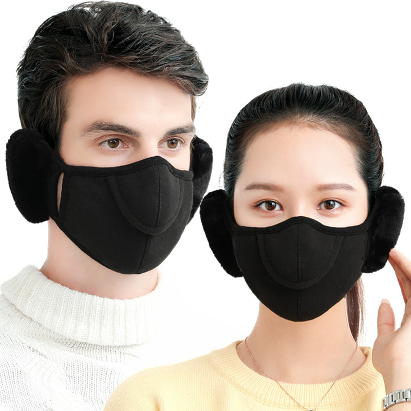 Vintervarmende maske med ørevarmere