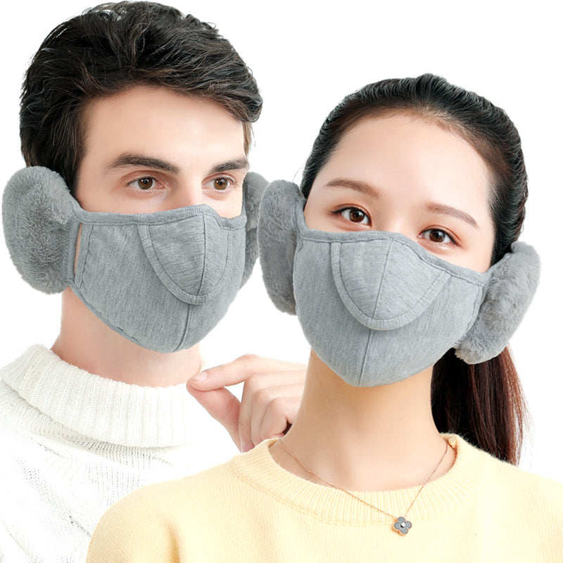 Vintervarmende maske med ørevarmere