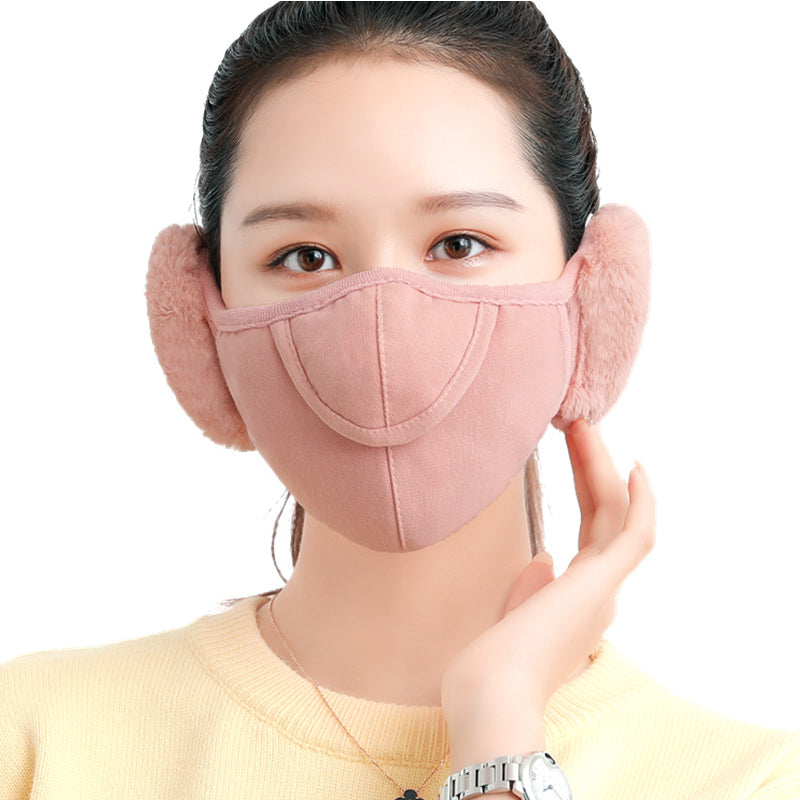 Vintervarmende maske med ørevarmere