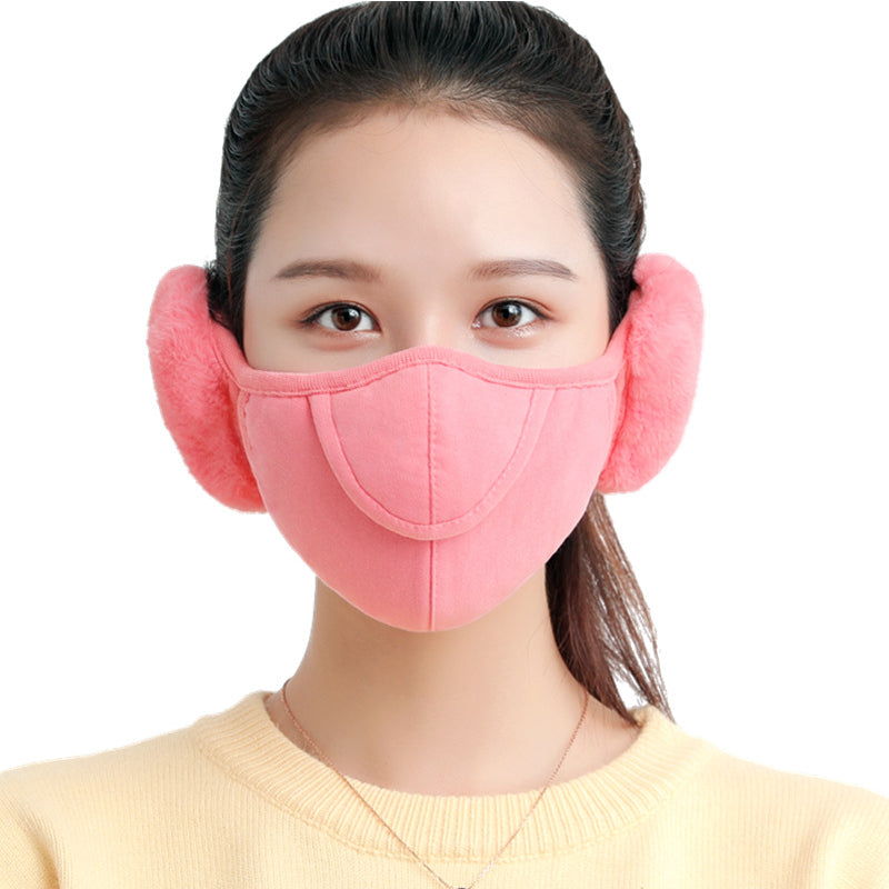 Vintervarmende maske med ørevarmere