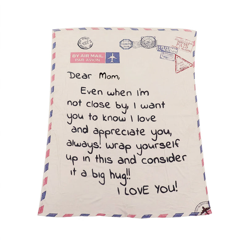 Mom/Dad Letter Blanket