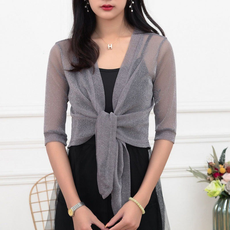 Pearl Ice Silk Sunblock Thin Cape