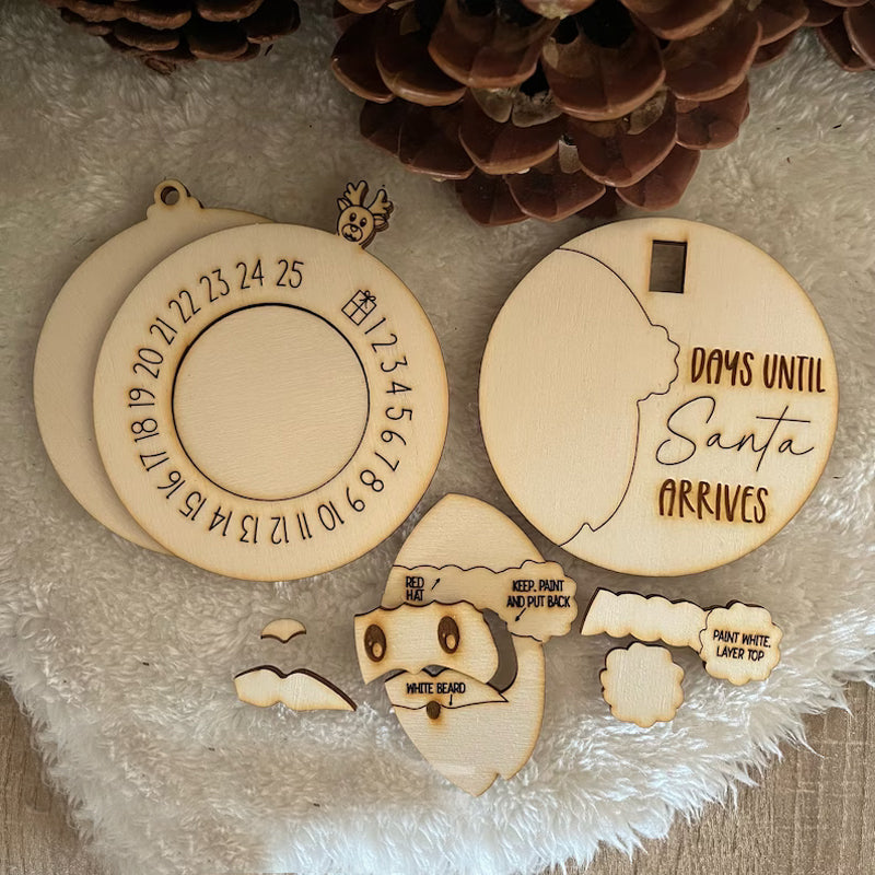 3D-nissen Countdown to Christmas Ornament