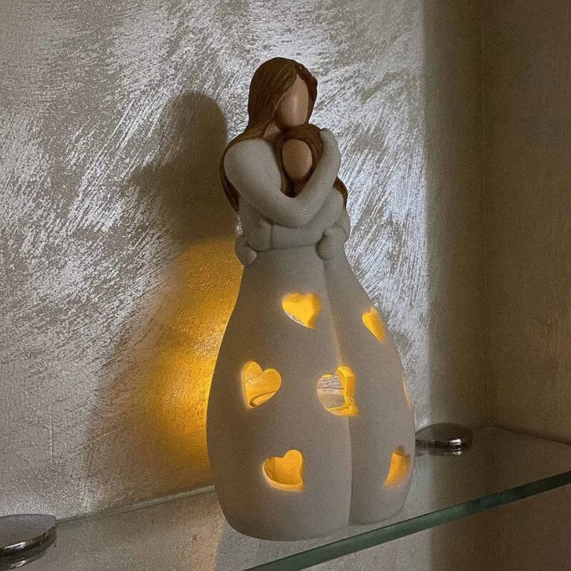 Resin lysestake statue