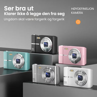 Oppgradert FHD 1080P digitalkamera