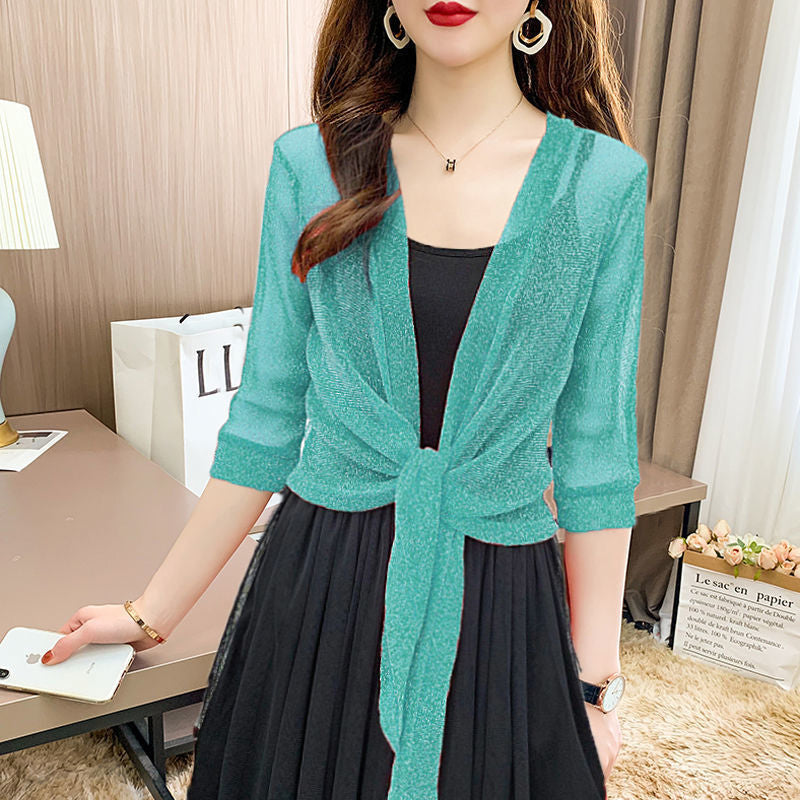 Pearl Ice Silk Sunblock Thin Cape