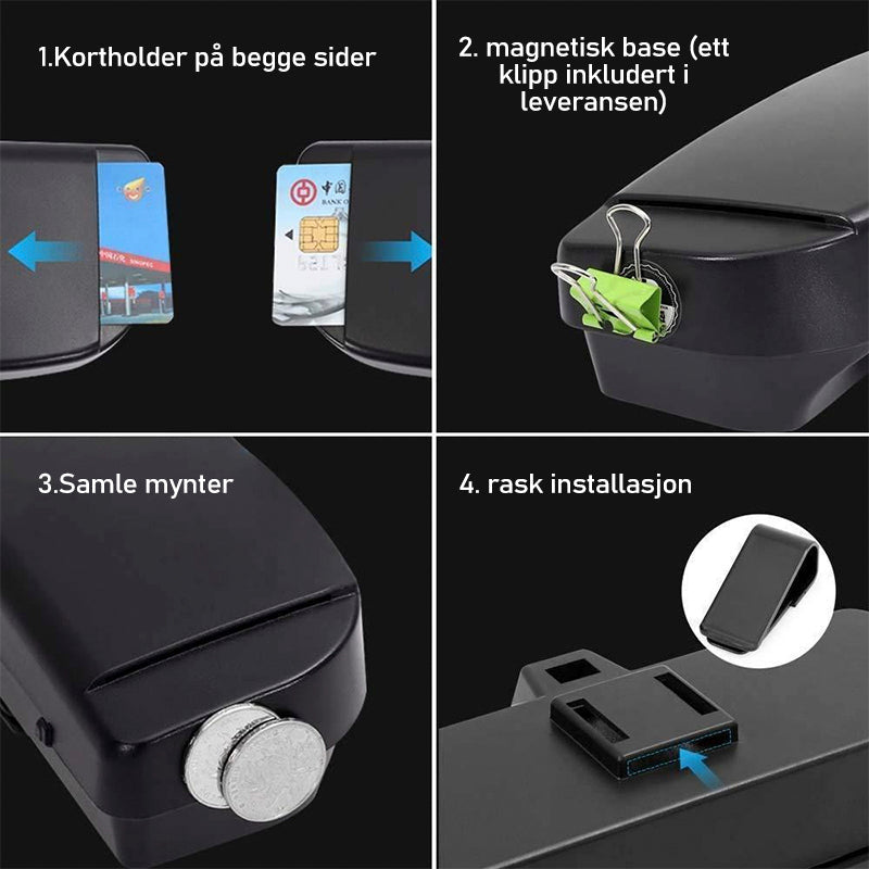 Universal Bil Visor Solbrilleveske