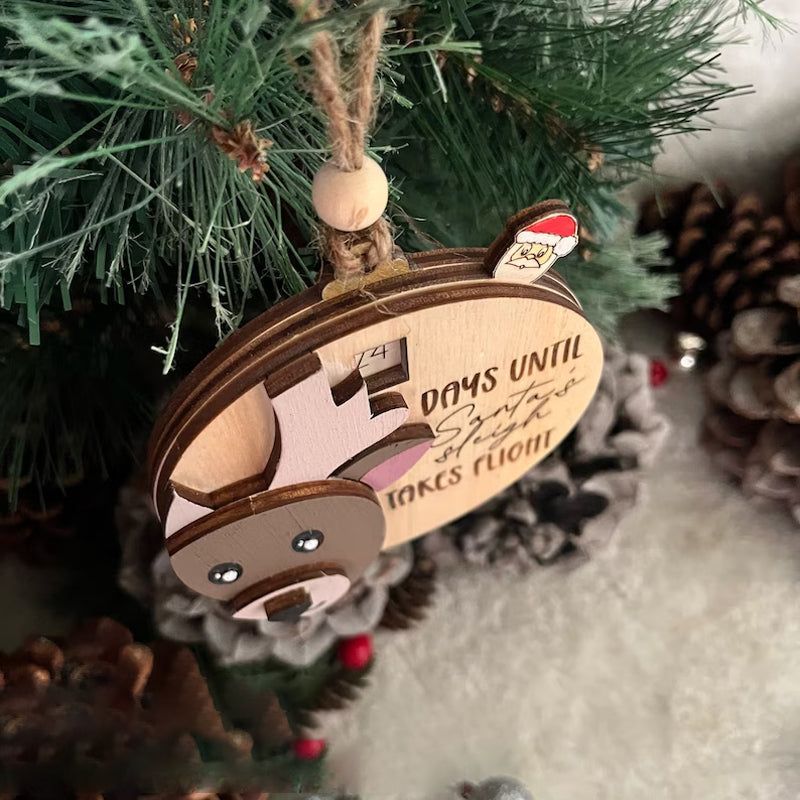 3D-nissen Countdown to Christmas Ornament