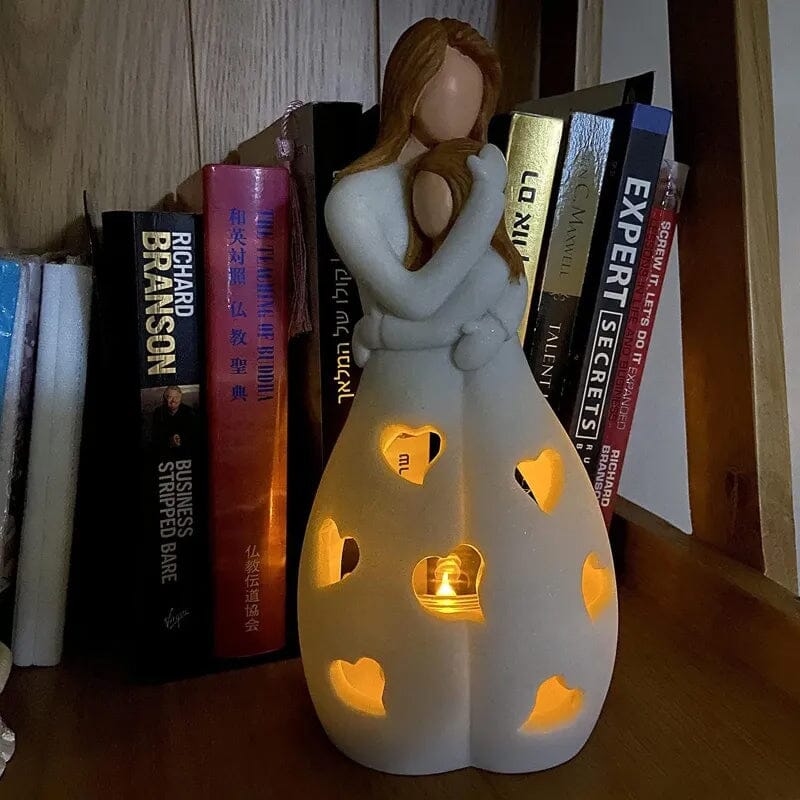 Resin lysestake statue