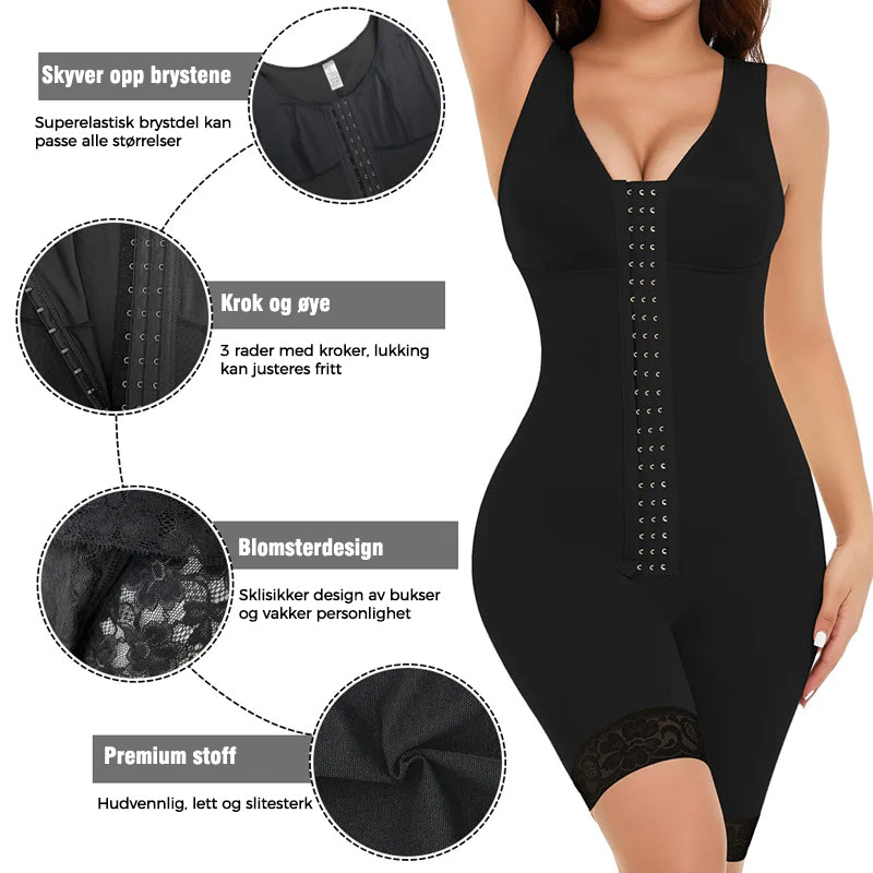 Åpne File One-Piece Shapewear
