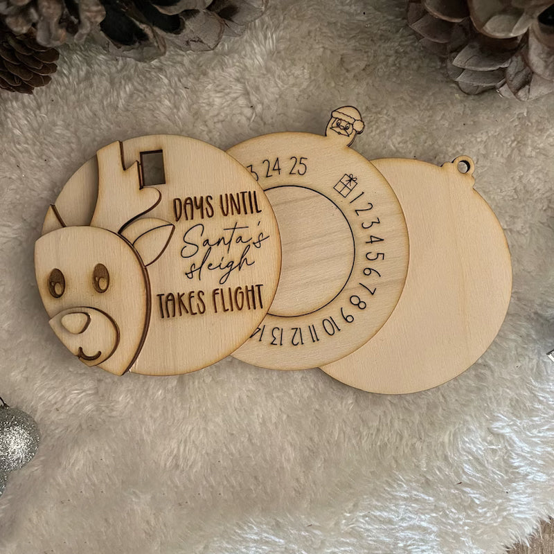 3D-nissen Countdown to Christmas Ornament