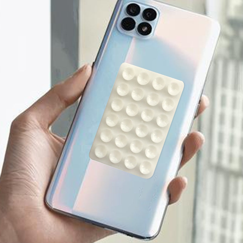 Silikon Mobilholder med Sugekopper og Selvklebende Bakside