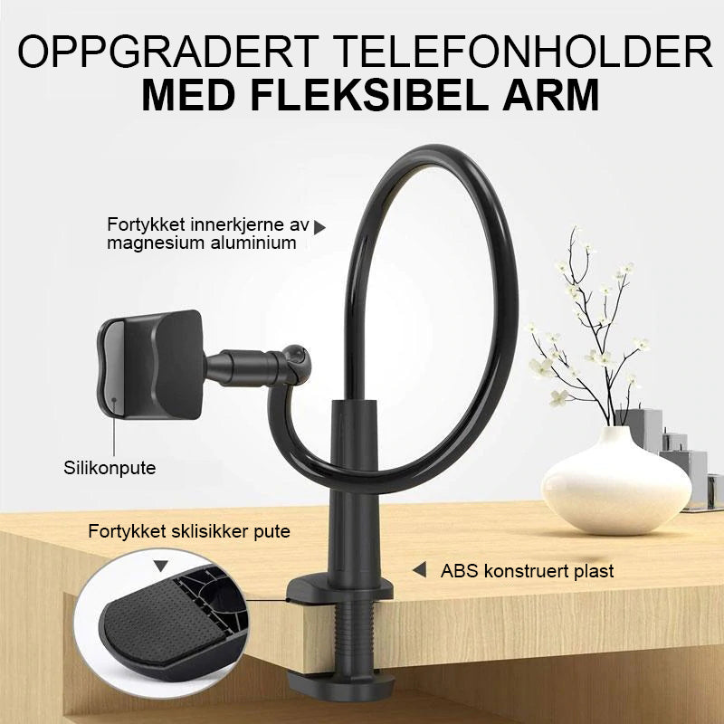 Vribar og fleksibel telefonholder