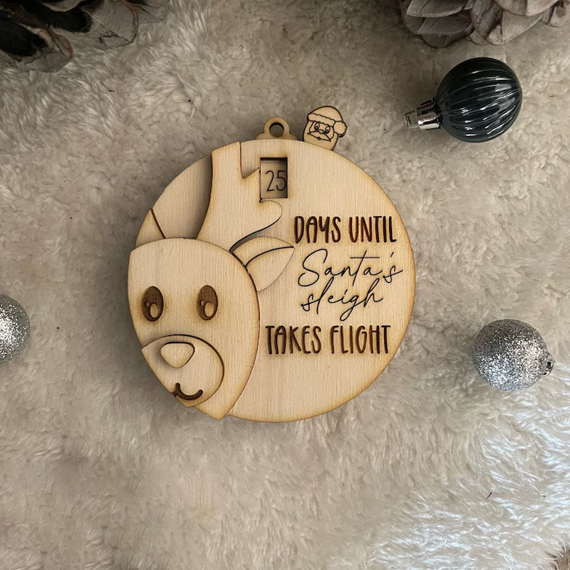 3D-nissen Countdown to Christmas Ornament