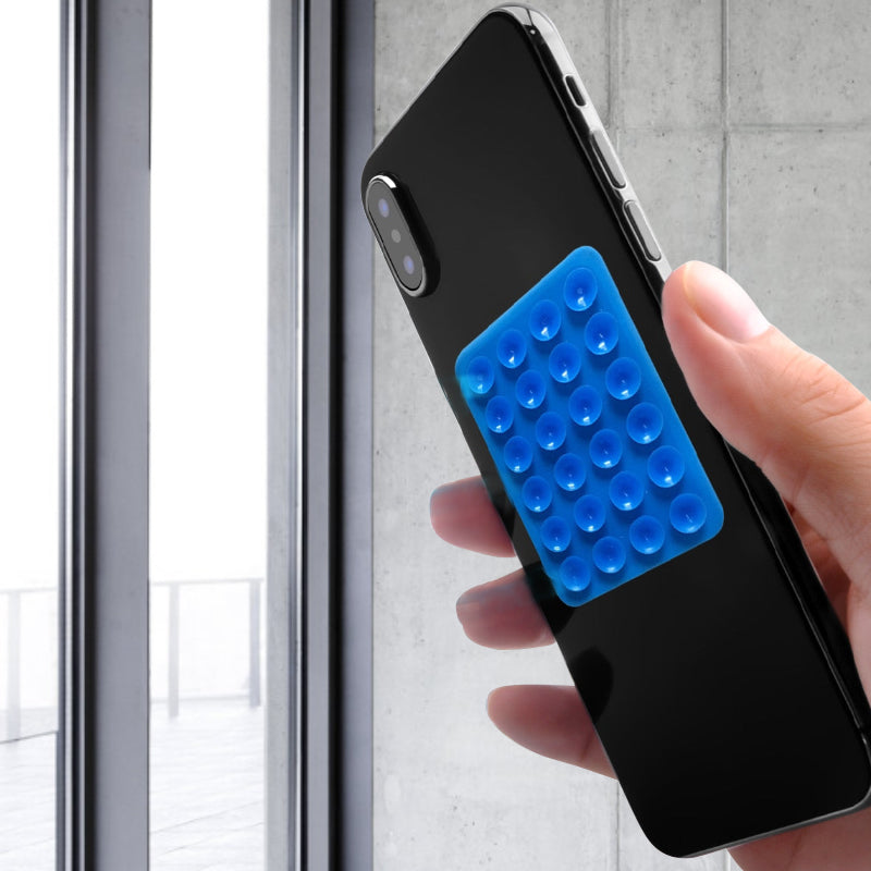 Silikon Mobilholder med Sugekopper og Selvklebende Bakside