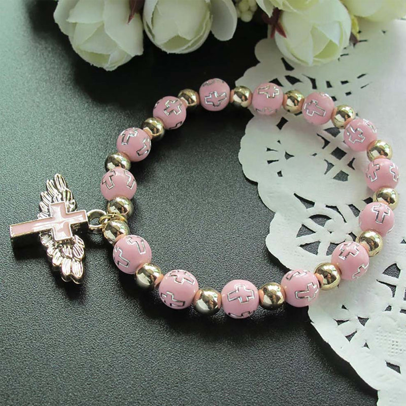 Angel Wing Cross armbånd
