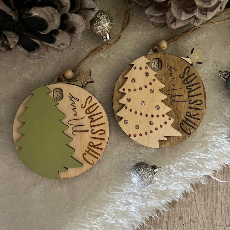 3D-nissen Countdown to Christmas Ornament