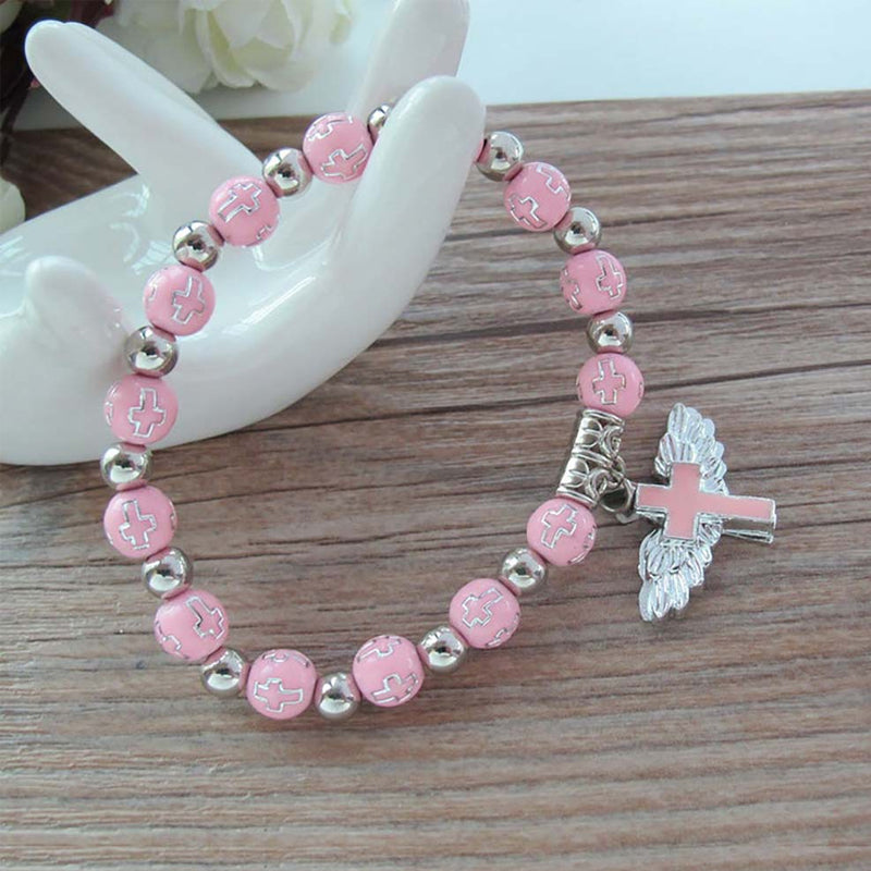 Angel Wing Cross armbånd