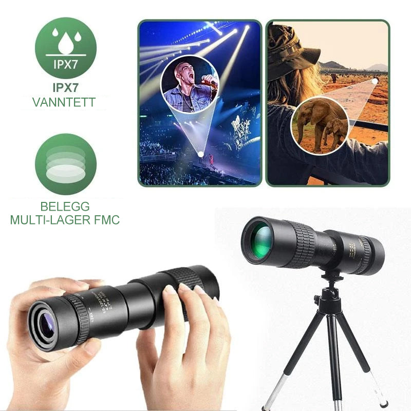 4K Super telephoto zoom monokulært teleskop