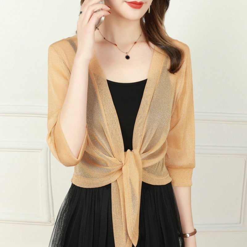 Pearl Ice Silk Sunblock Thin Cape