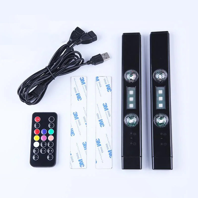 USB oppladbare fargerike LED-dekorative lys